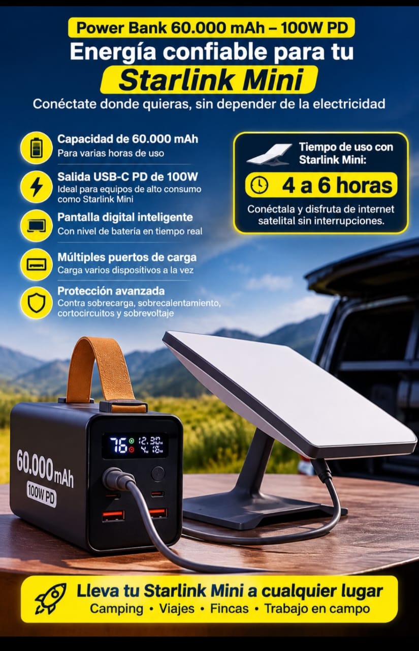Power Bank Starlink 60.000 mAh